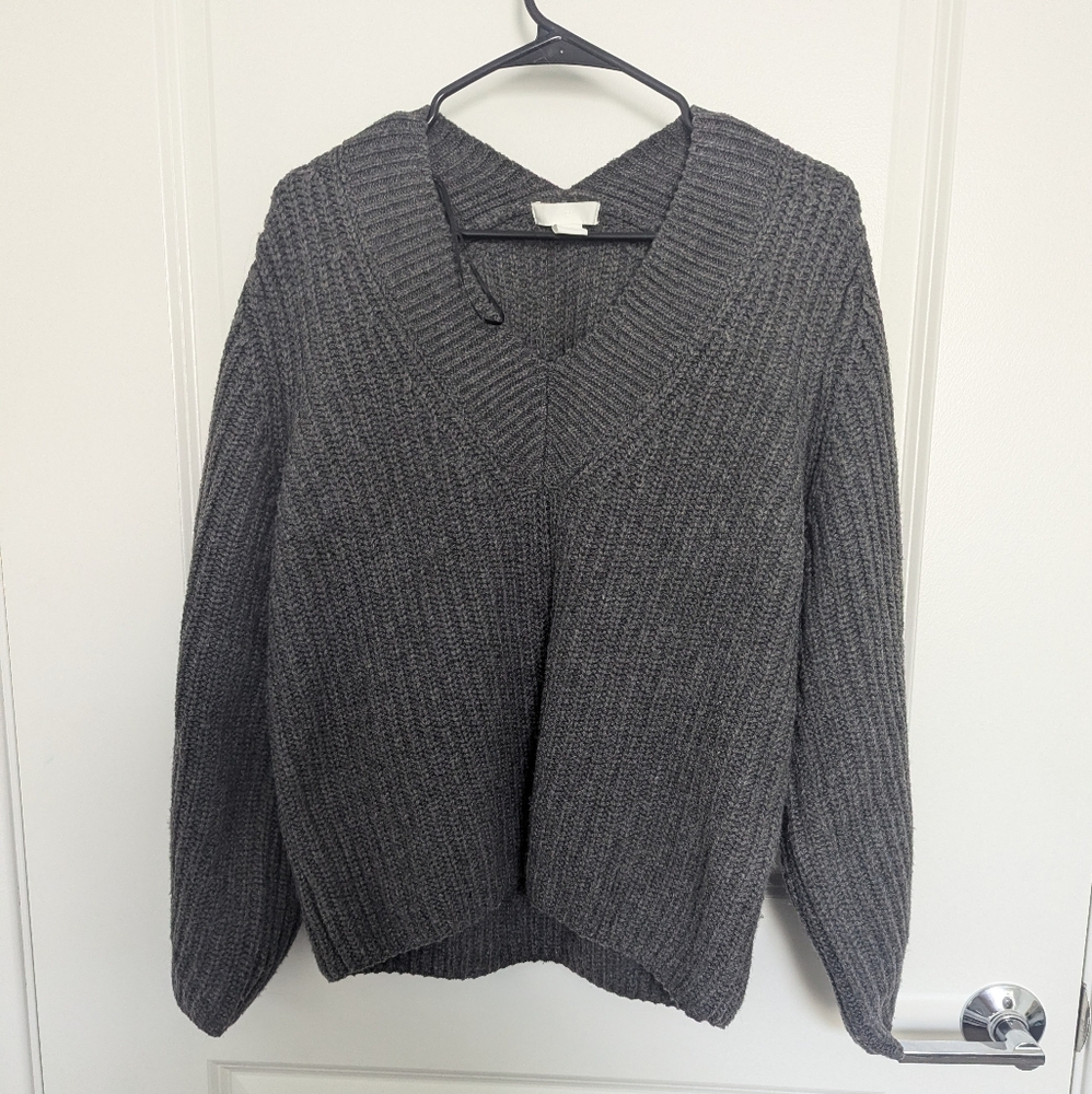 Dark grey oversized slouchy H&M sweater